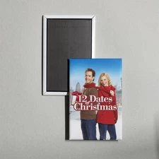 12 Dates of Christmas Mini Movie Poster Fridge Locker Magnet