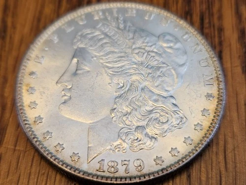 VIDEO 1879-P BU++ MORGAN DOLLAR KEY DATE LUSTER RIM TONING  W/FREE USA SHIPPING!