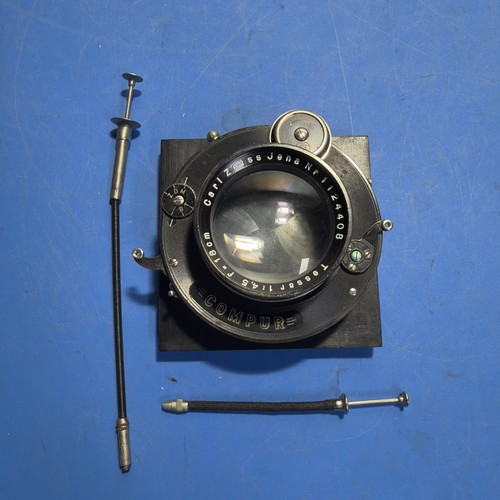 📷 Vintage Carl Zeiss Jena Tessar 18cm f/4.5 Lens In Compur Shutter