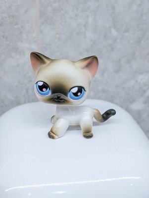 LPS Littlest Pet Shop seltene Siamkatze #5 Hasbro kurze Haare blaue Augen