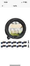 HIRALIY DIY Misters for Outside Patio, 32.8FT (10M) Misting Hose, 10 Brass Mist