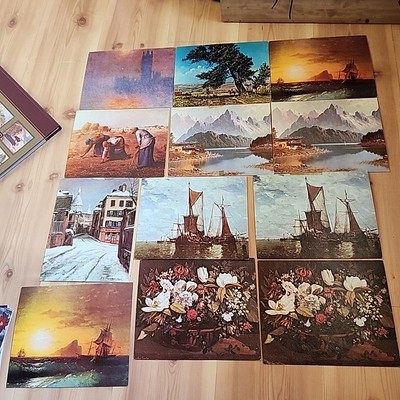Conoco Oil Vintage Fine Art Prints Giveaways 1960's Complete Set