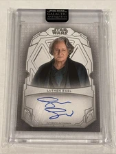 Star Wars Galactic Antiquities Stellan Skarsgard Luthen Rael Auto #d 27/50 Andor