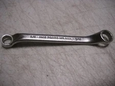 Vintage Proto 8160 - 3/8" X 7/16" Offset Box Wrench - Made in USA 5.25" EXC!