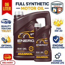 6L Mannol Energy 5W30 Fully Synthetic Engine Oil SN/CH-4 ACEA A3/B4 WSS-M2C913-B