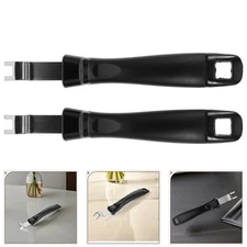 2 PCS BBQ Platter Grill Grate Lifter Tool Barbecue Tray Plate Lifting Handle