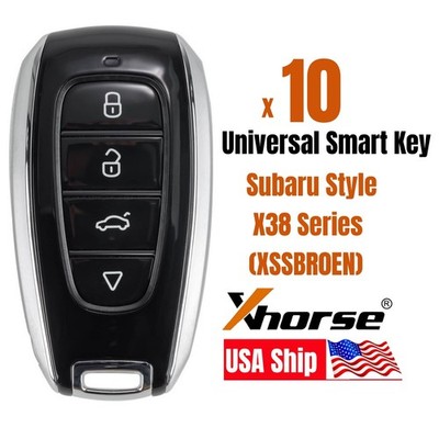 10x Xhorse XM38 Universal Smart Key for Subaru Style 4 Buttons XSSBR0EN for VVDI