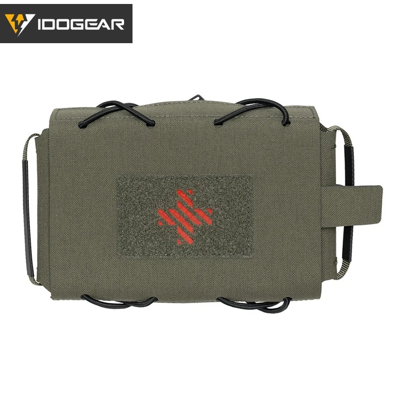 IDOGEAR Tactical Medical Pouch Detachable First Aid Kit Laser Cut MOLLE Military - Image 3 of 4