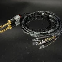 1x Pure Silver Cable 6.3mm SENNHEISER HD800 HD800S headphone