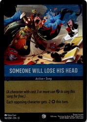 Someone Will Lose His Head 162/204 Common Cold Foil - The Wilds Unknown - Lorcana TCG