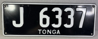 Tonga Pacific Island Polynesien Nummernschild Licht LKW