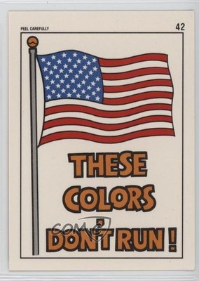 1991 Topps Desert Storm Stickers These Colors Don't Run #42 0uf1