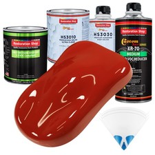 Scarlet Red Premium Quart Kit Low Voc Urethane Basecoat Car Auto Body Paint Kit