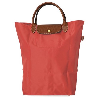 New LONGCHAMP Le Pliage Original Shopping Bag M Size Tomato 15a