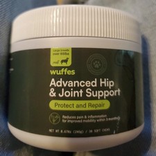 Wuffes Advanced Dog Hip and Joint Supplement with Glucosamine 30 Flavored Chews