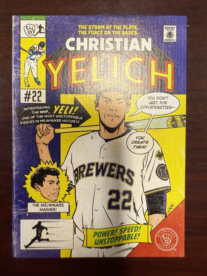 Paquete de 6 tarjetas coleccionables de Milwaukee Brewers 2025 colaboración policial por Pop Fly Shop Foto 3 de 4