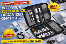 Electronics Organizer Travel Cable Storage Case USB Charger Bag Pouch