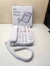Big Button Phone for Seniors, Corded Landline Telephone with Handsfree Function