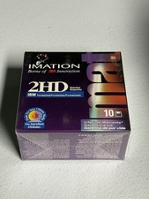 IMATION -- Vintage Sealed Box Of 10 -- 2HD IBM 3.5 Diskettes Floppy Disc
