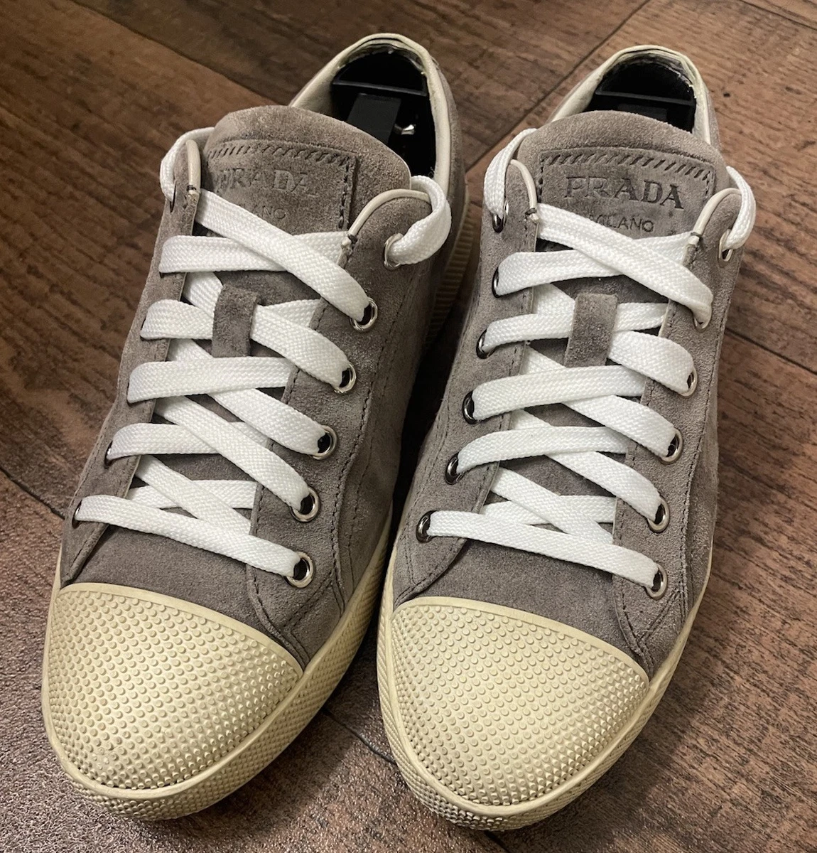 PRADA Gray Suede Athletic Shoes for Women for sale | eBay