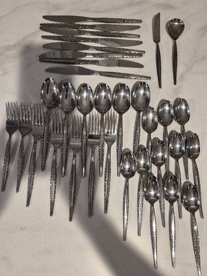 Lot 32 Japan EKCO ETFRINA Endowment Stainless Steel Beautiful Stunning Set