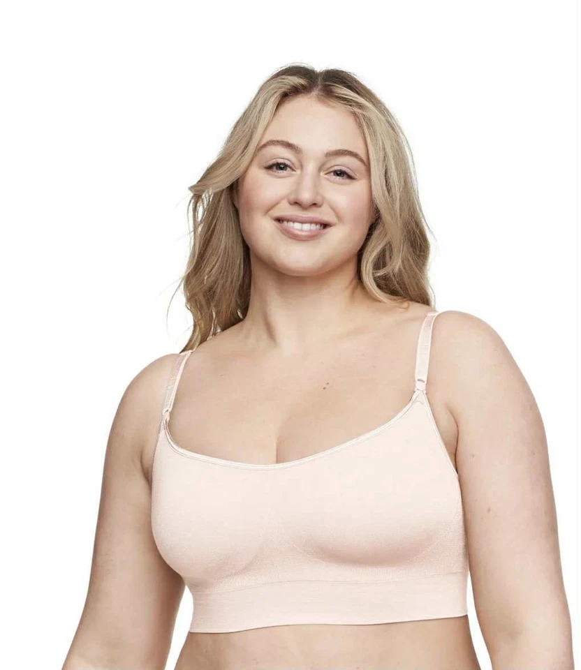 Sujetador Simply Perfect by Warner's para mujer grande suavizante sin costuras rosa Foto 2 de 2