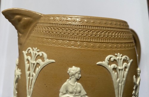 Antique, Victorian, COPELAND SPODE, Jasperware Milk Pitcher - Picture 12 of 20