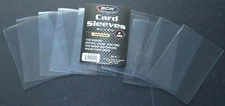 10 Loose Single Sleeves BCW Soft Sleeve Thick Penny Sleeve for Thick Size Cards