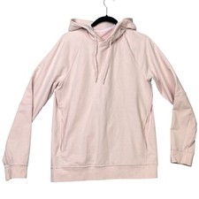 Lululemon Pink Hoodie Smooth Spacer Classic Fit Pullover Unisex Stretch S Casual