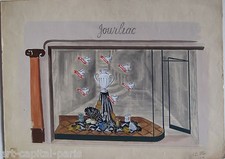 MAY GOUACHE 1948 SIGNÉ PROJET