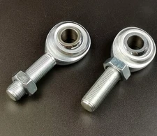 2 QTY ECON 3/8 x 3/8-24 MALE RH ROD ENDS HEIM JOINTS HEIMS CMR-6 W/ JAM NUT