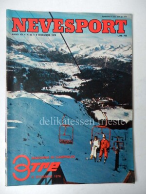 SKI NEVESPORT 1976 Zeitschrift Nr. 22 Madonna Campiglio VALANGA AZZURRA Ski Vintage 