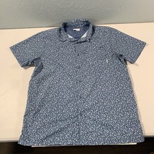 Men's Columbia PFG Short Sleeve Button Front Fishing Shirt Sz M