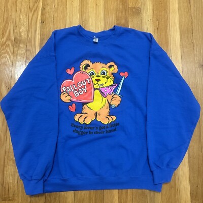 Fall Out Boy So Much For 2our Dust Dagger Teddy Sweatshirt Size XL