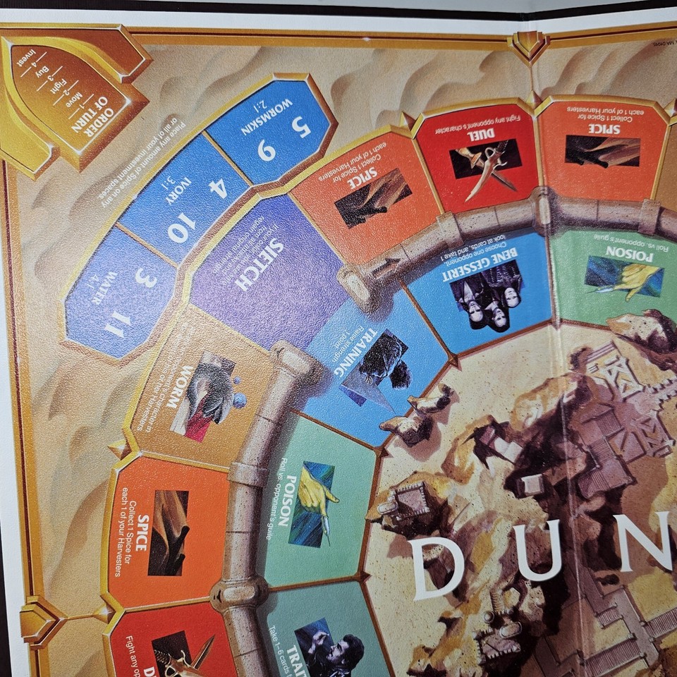 Dune Board Game Parker Bros 1984 Complete 0451 Disc Cards Die Vintage eBay