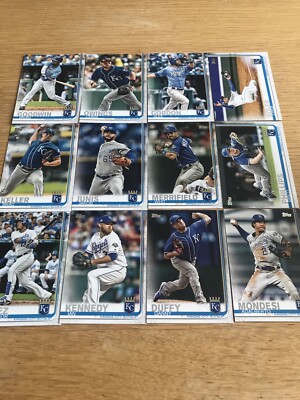 Topps MLB Baseball 2019 Series 1/2 - Kansas City Royals -12 Cards