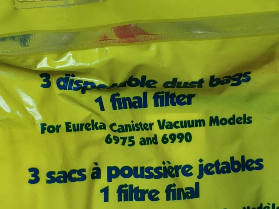 5 X Genuine Eureka Mega Dust Bags 58624A Canister Model 6975 & 6990 15 Total Bag - Image 4 of 4