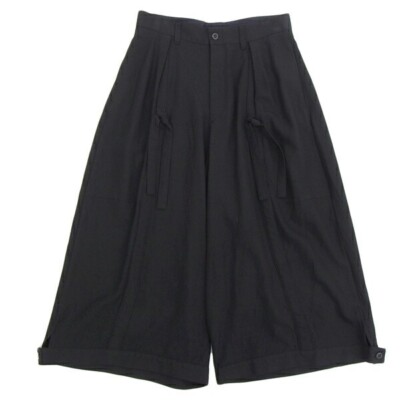 Yohji Yamamoto CDH 2TUCK PANTS （Black） SUIT GABARDINE 2TUCK PANTS – THE SHOP YOHJI YAMAMOTO