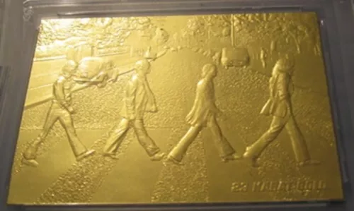 Beatles Abbey Road Gold Card Trading Paul McCartney CCG Games Studios Old Iconic