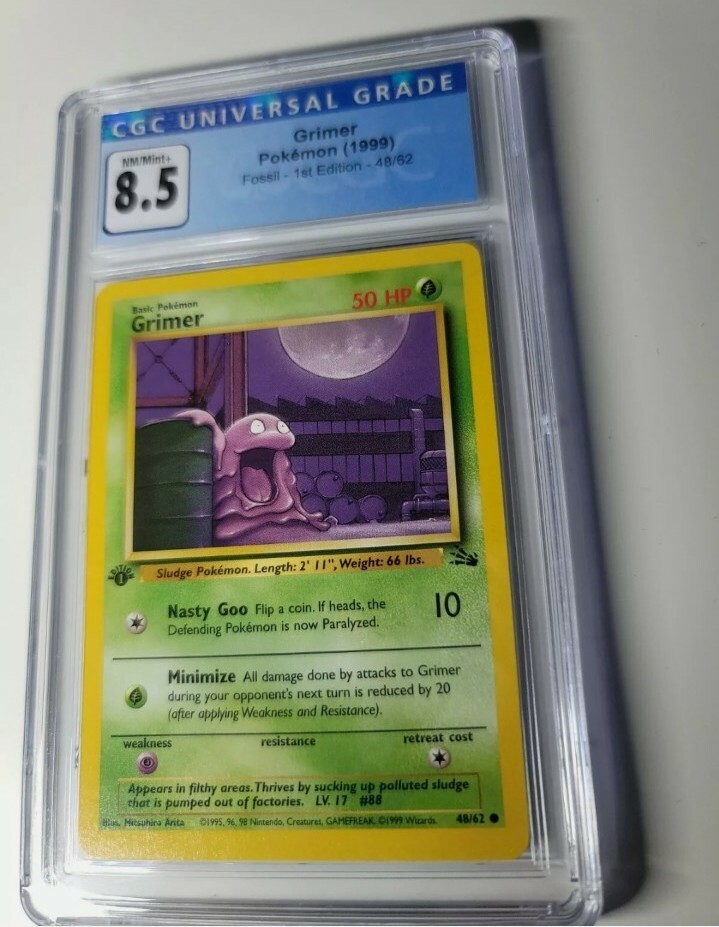 first edition grimer pokemon card - SM - Team Up Attack 2 Pokemon Grimer 1st Edition Fossil