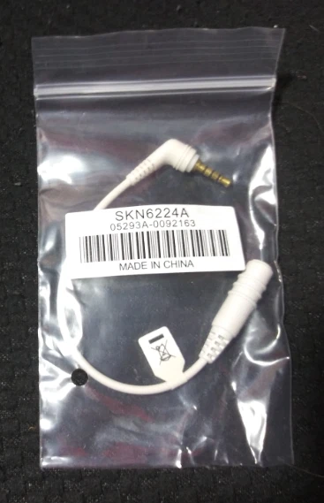 Cable adaptador conector de audio estéreo Motorola de 3 anillos de 2,5 mm macho a 3,5 mm hembra OEM Foto 4 de 4