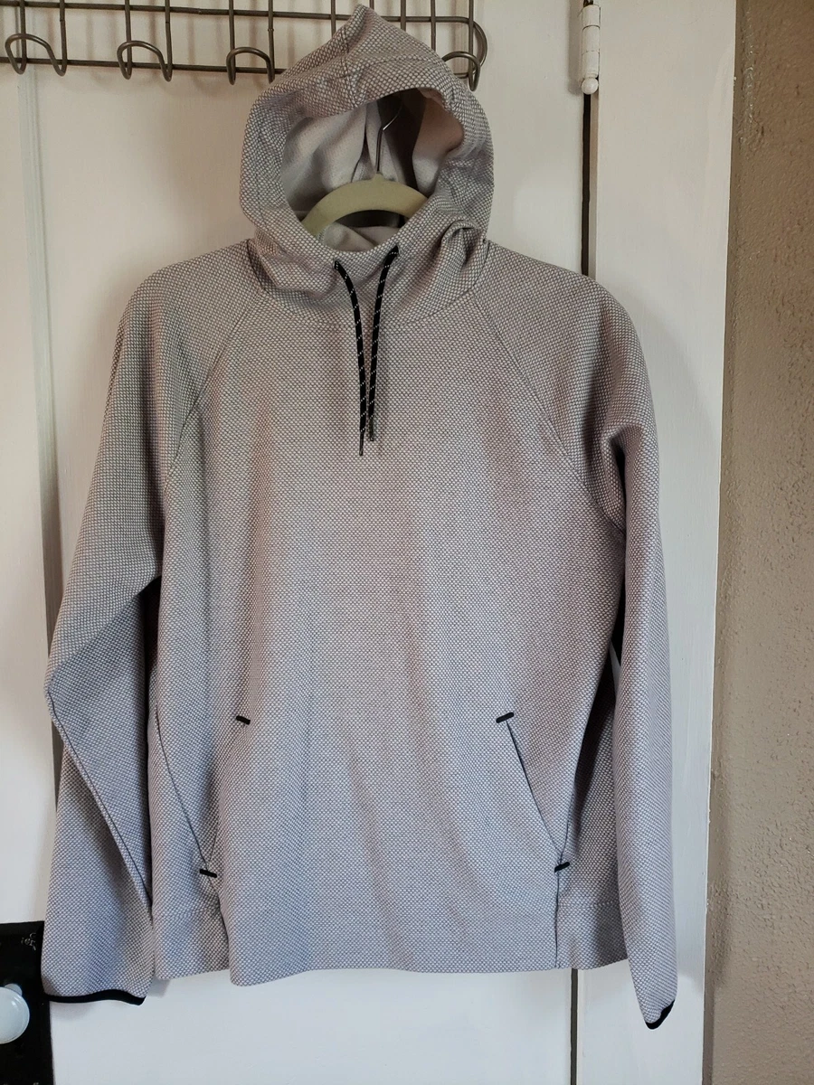 Old Navy Hoodie Mens Gray Active Dynamic Fleece Pullover LONG Sleeve Medium  | eBay
