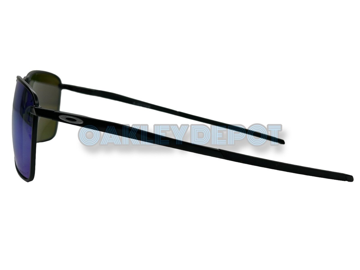 ✓🕶️ OAKLEY EJECTOR 004142 SATIN BLACK /PRIZM SAPPHIRE POLARIZED