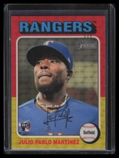 Marketplace image: 2024 Topps Heritage Chrome Superfractor 223 Julio Pablo Martinez Rookie 1/1