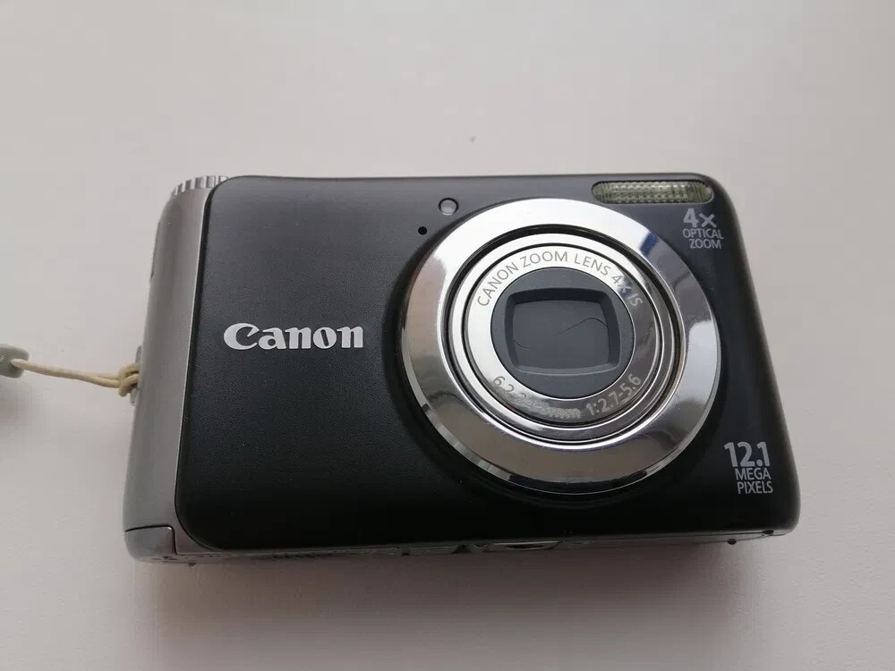 Canon Powershot A3150 IS Black 12MP Digital Camera Tested Fully Functional