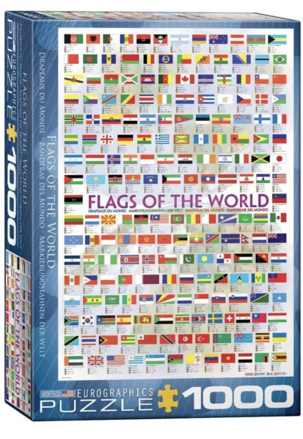 Jigsaw Puzzle Cube Flags of The World 100 Pieces Earth Countries UK for sale online