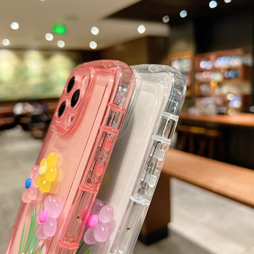 Anti Scratch Luminous 3D Flower Case Cover For iPhone 15 14 13 12 11Pro Max - Picture 2 of 13