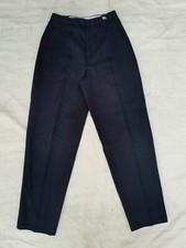 Vintage Burberry Pants Womans 27in Black 70s 80s Tailoring Made in Spain EU 42