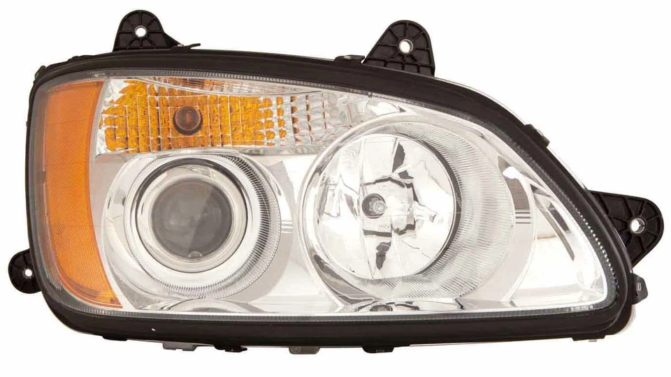 KENWORTH T370 T440 T470 2008-2017 HEADLIGHTS HEAD LIGHTS LAMPS PAIR NEW - Image 3 of 3