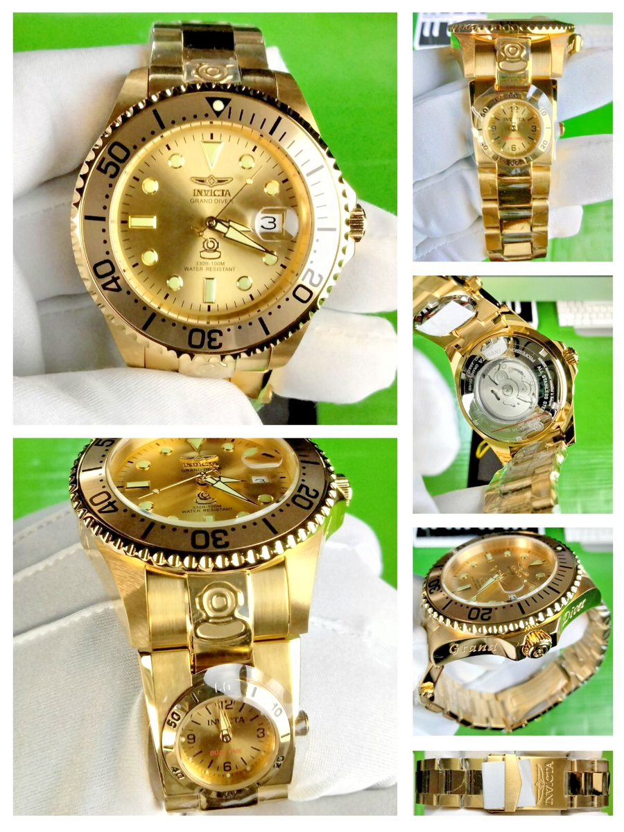 インビクタ 47mm グランドダイバー ダブルゴールド / シャンパンダイヤル インビクタ 47mm グランドダイバー コンビカラー / シャンパンダイヤル